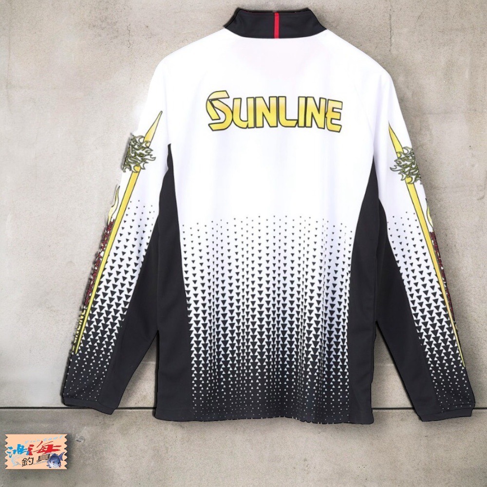 紅海釣具企業社《SUNLINE》SUW-04201CW 吸水速乾半拉鍊式長袖釣魚衫  22年款-細節圖4