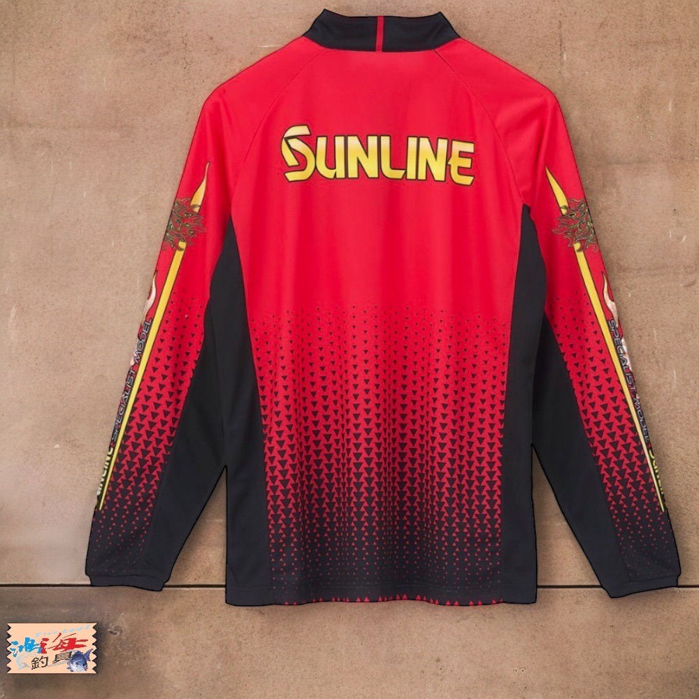 紅海釣具企業社《SUNLINE》SUW-04201CW 吸水速乾半拉鍊式長袖釣魚衫  22年款-細節圖7