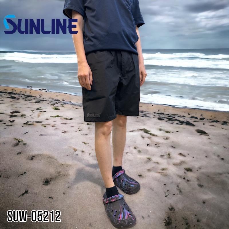 中壢鴻海釣具《SUNLINE》 SUW-05212 S-DRY 黑色防潑水速乾短褲 23年款-細節圖3