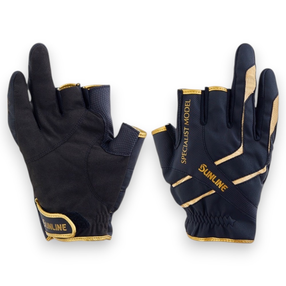中壢紅海釣具【SUNLINE】SUG-235 3指切釣魚手套 三指釣魚手套-細節圖2