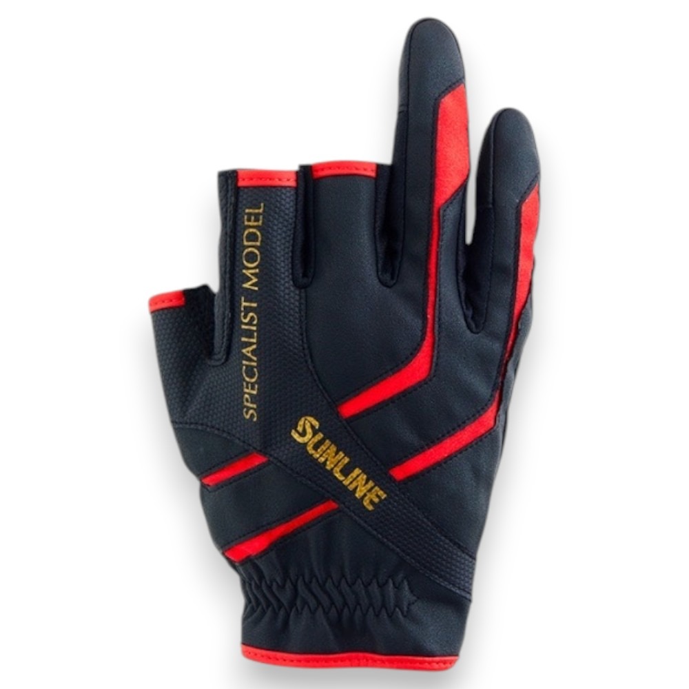 中壢紅海釣具【SUNLINE】SUG-235 3指切釣魚手套 三指釣魚手套-細節圖6