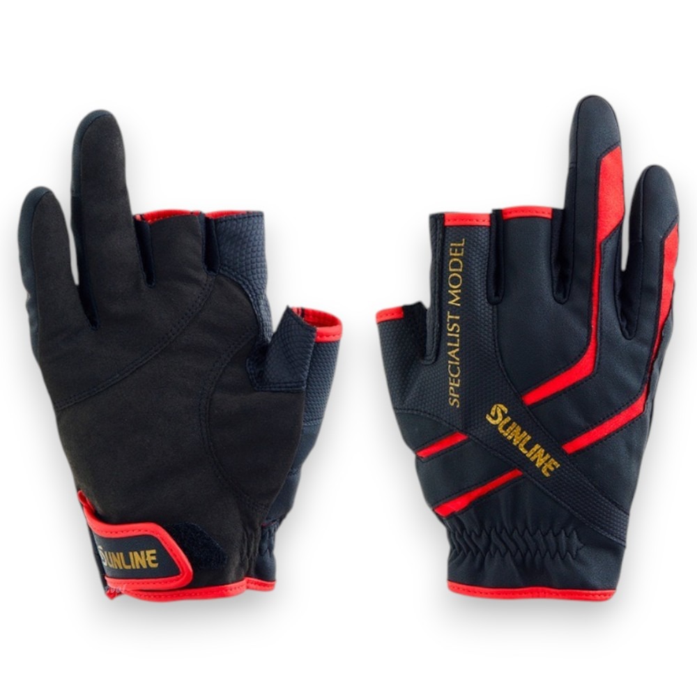 中壢紅海釣具【SUNLINE】SUG-235 3指切釣魚手套 三指釣魚手套-規格圖8