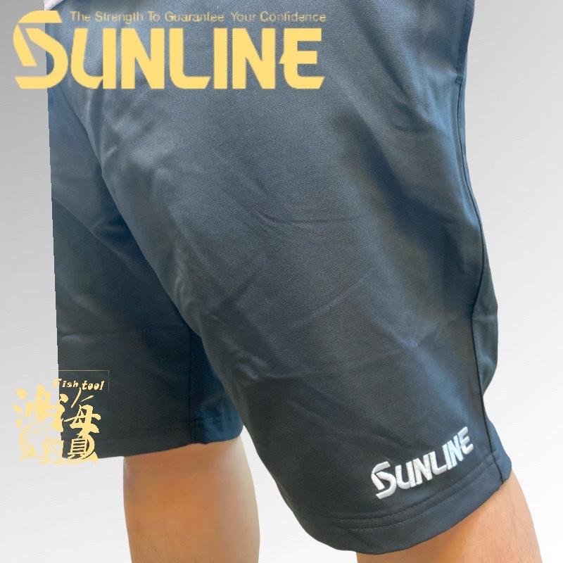 中壢鴻海釣具《SUNLINE》22 SUW-05202  黑色潑水速乾短褲-細節圖2