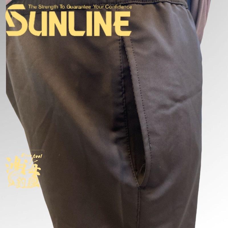 中壢鴻海釣具《SUNLINE》22 SUW-05202  黑色潑水速乾短褲-細節圖4