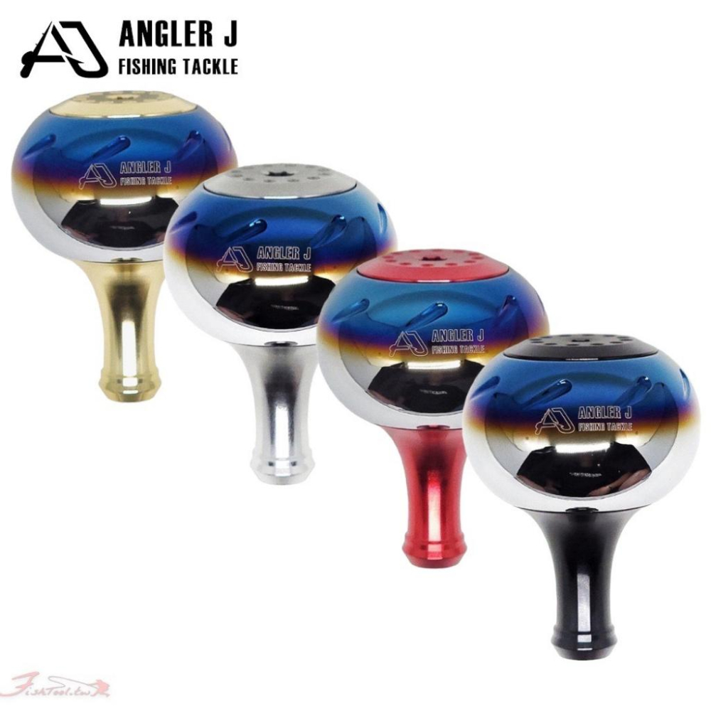 中壢鴻海釣具《ANGLER J》彩鈦圓形握丸45 改裝握丸-細節圖2