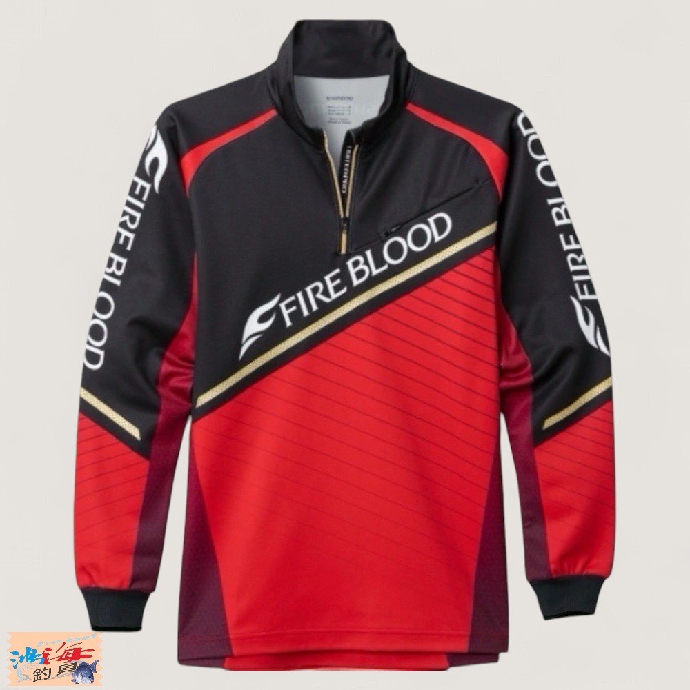 中壢鴻海釣具【SHIMANO】SH-110V FIRE BLOOD/LIMITED PRO 保暖長袖釣魚衫-規格圖10