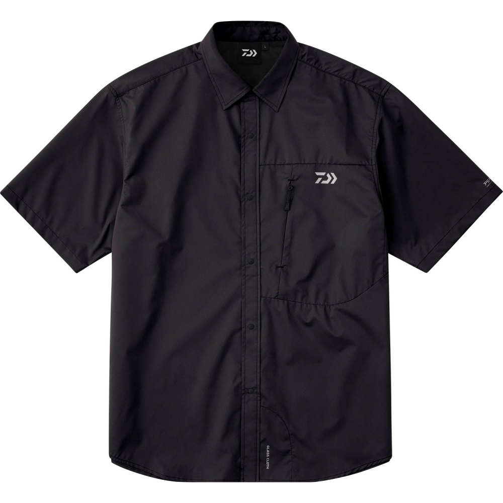 中壢紅海釣具【DAIWA】DE-5226 輕量高機能材質 Pertex® 黑色短袖襯衫 [26年春夏款]-細節圖2