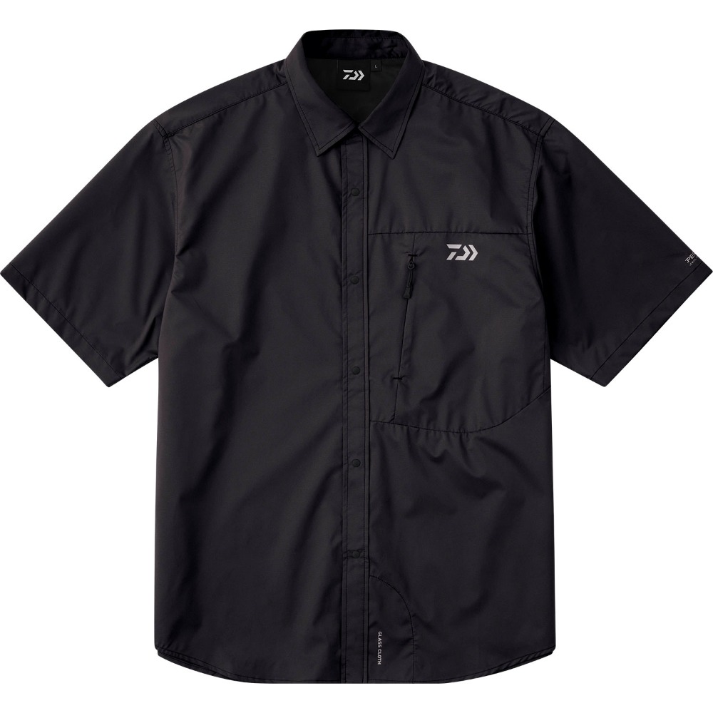 中壢紅海釣具【DAIWA】DE-5226 輕量高機能材質 Pertex® 黑色短袖襯衫 [26年春夏款]-規格圖9