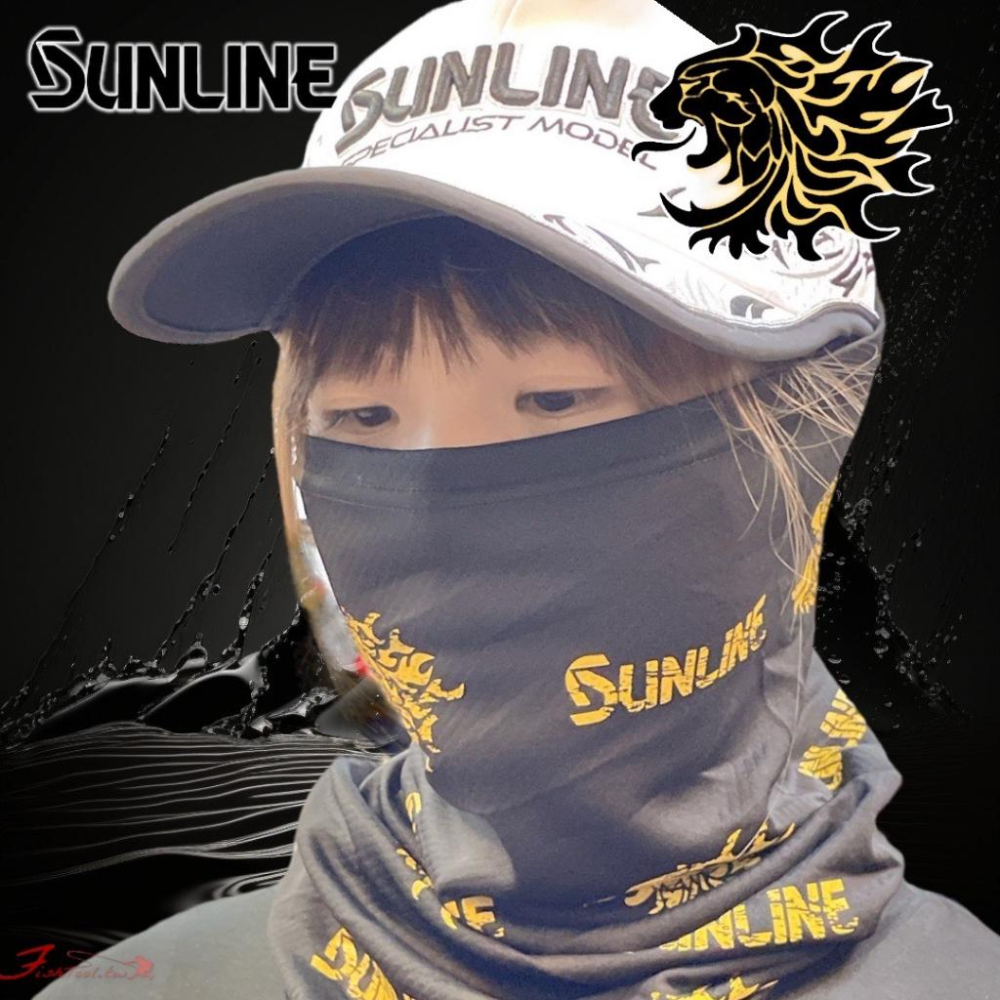 中壢鴻海釣具《SUNLINE》  SUW-0901 防曬頭巾 23年款  圍脖 面罩-細節圖3