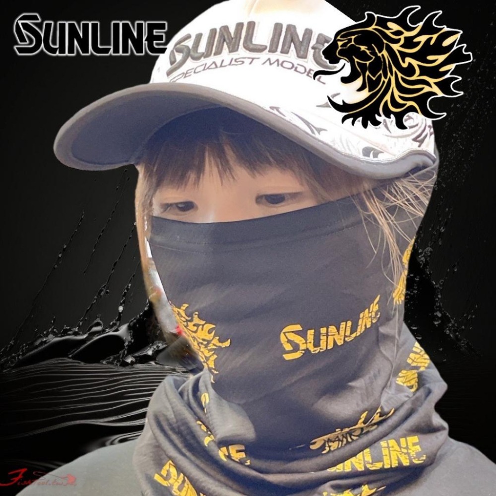 中壢鴻海釣具【SUNLINE】SUW-0901 防曬頭巾 23年款  圍脖 面罩-細節圖3