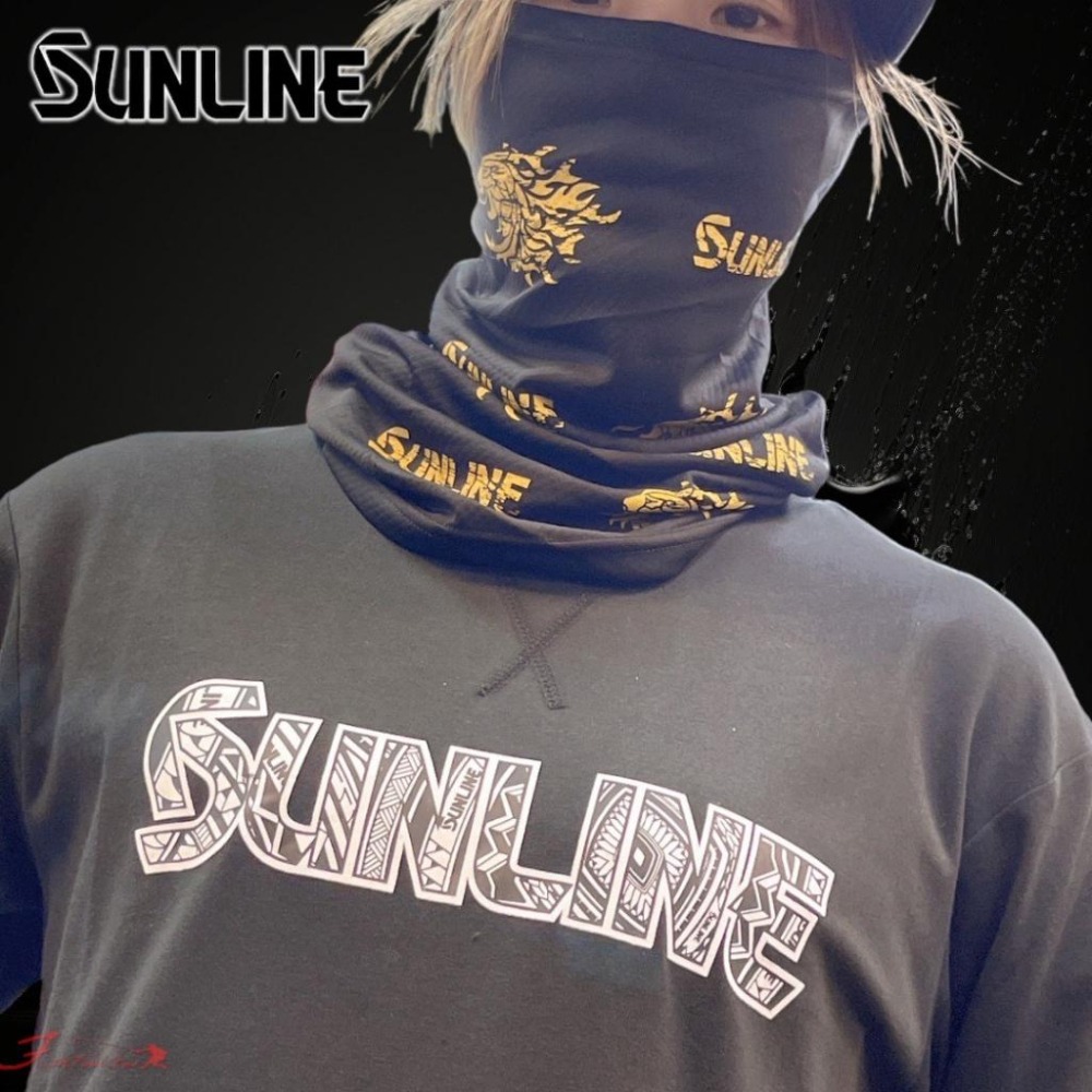 中壢鴻海釣具【SUNLINE】SUW-0901 防曬頭巾 23年款  圍脖 面罩-細節圖4