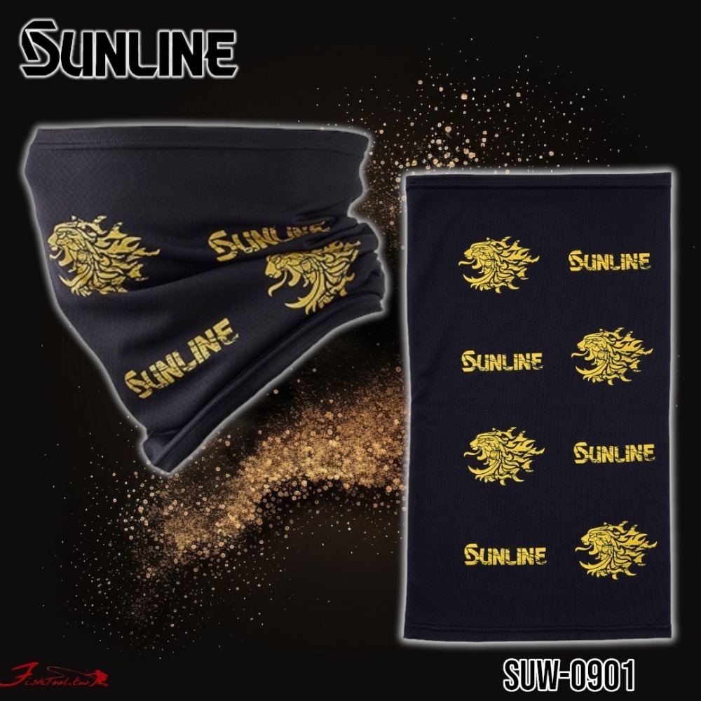 中壢鴻海釣具【SUNLINE】SUW-0901 防曬頭巾 23年款  圍脖 面罩-規格圖4