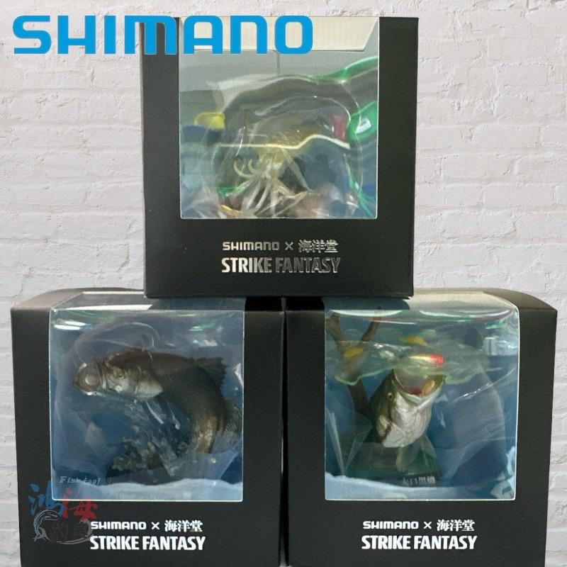 中壢鴻海釣具《SHIMANO》22 海洋堂 STRIKE FANTASY公仔 模型 海鱸 軟絲 櫻鱒 黑鱒