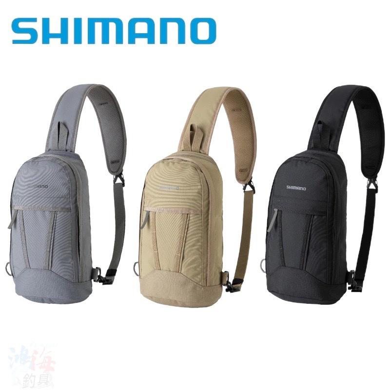 (鴻海釣具企業社)《SHIMANO》22 BS-011V 黑色側背包M號 肩背包 釣魚包包 防撥水-細節圖2