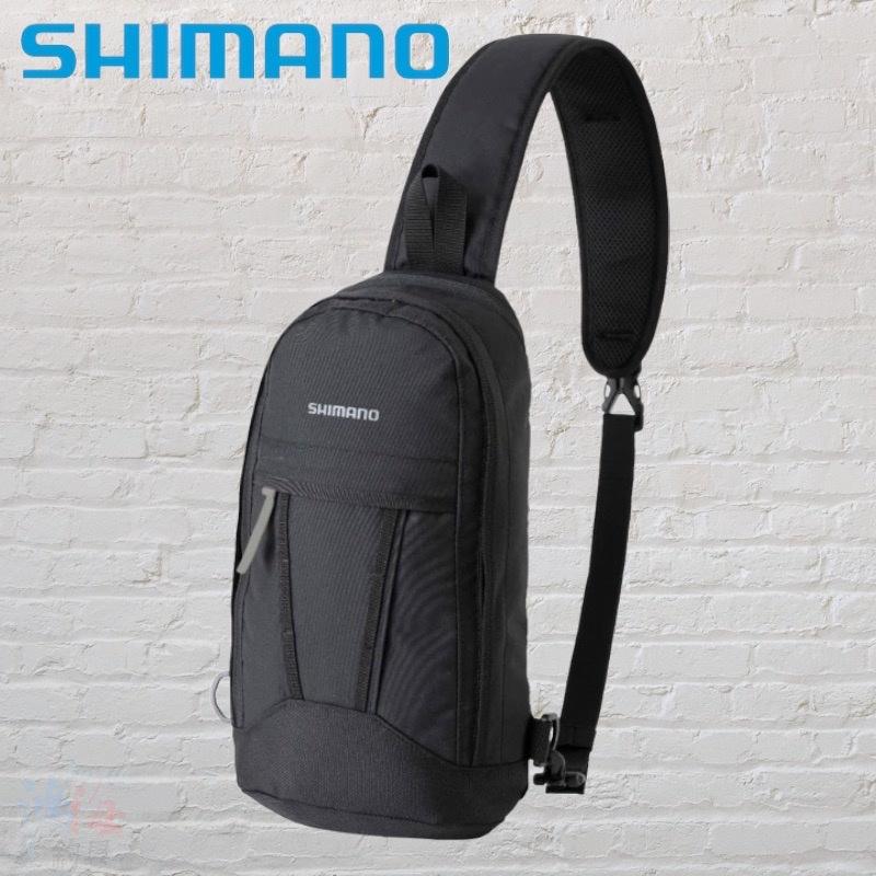 (鴻海釣具企業社)《SHIMANO》22 BS-011V 黑色側背包M號 肩背包 釣魚包包 防撥水-細節圖3