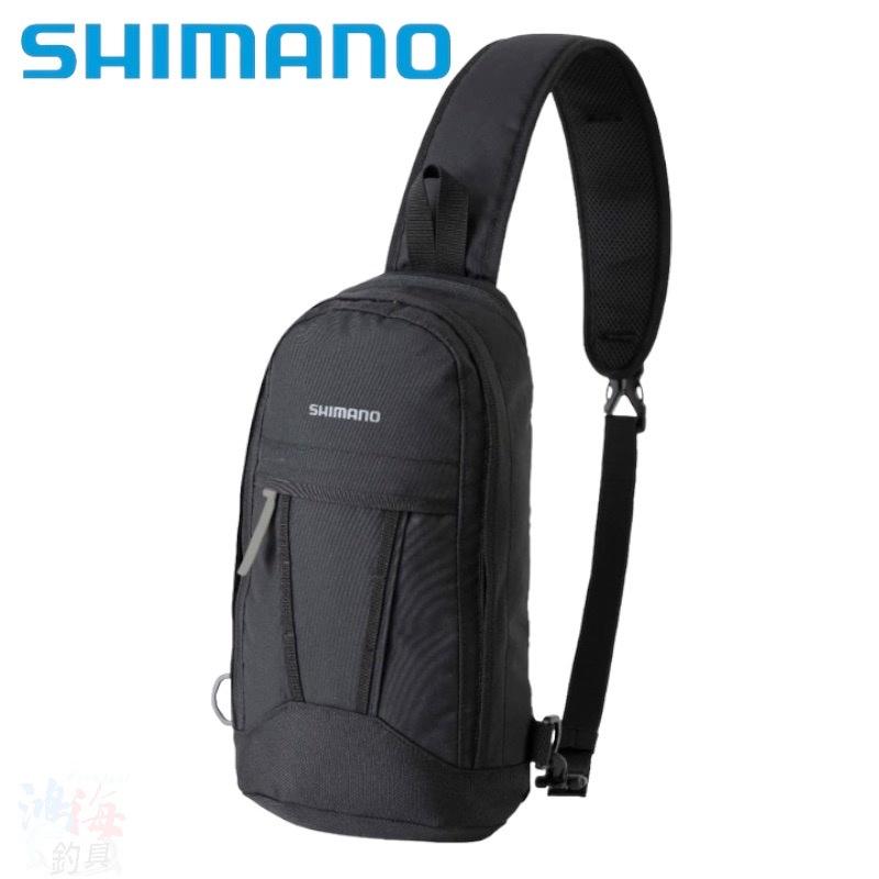 (鴻海釣具企業社)《SHIMANO》22 BS-011V 黑色側背包M號 肩背包 釣魚包包 防撥水-細節圖4