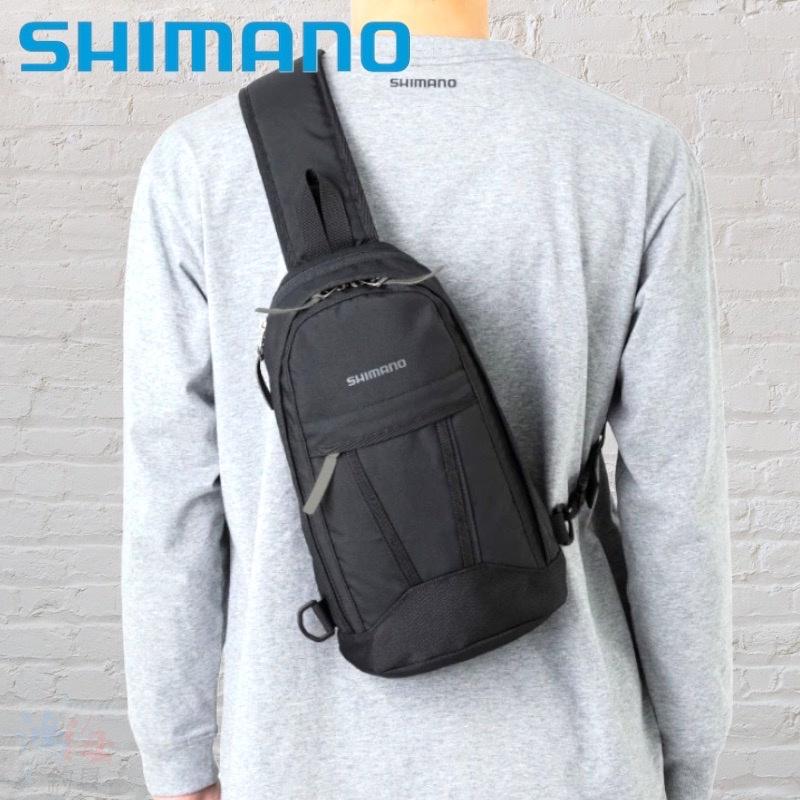 (鴻海釣具企業社)《SHIMANO》22 BS-011V 黑色側背包M號 肩背包 釣魚包包 防撥水-細節圖7