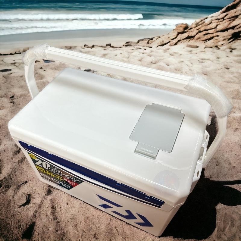 紅海釣具企業社 【DAIWA】 COOL LINE ALPHA 3 GU2000X 藍白色冰箱-有投入孔 另售釣武者貼紙-細節圖3