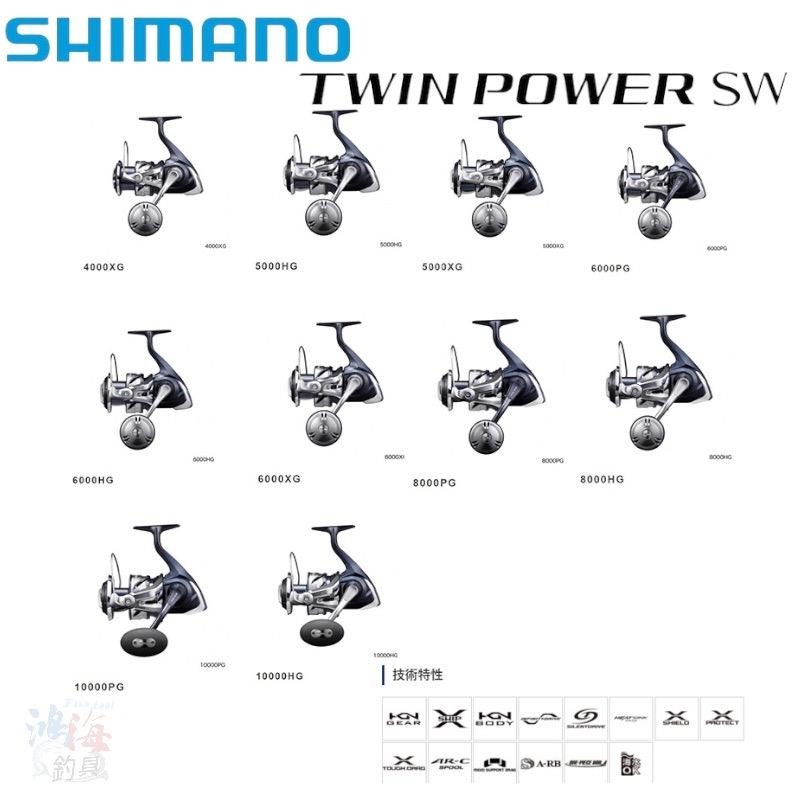 中壢鴻海釣具《SHIMANO》21 TWIN POWER SW 紡車捲線器-細節圖2