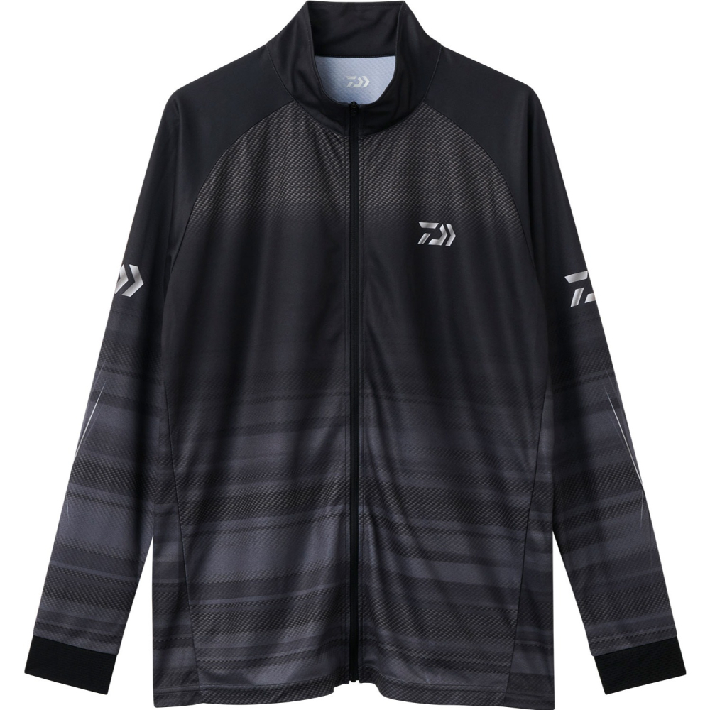 中壢紅海釣具【DAIWA】DE-7326 黑色吸水速乾全拉鍊長袖釣魚衫 [26年春夏款]-細節圖2