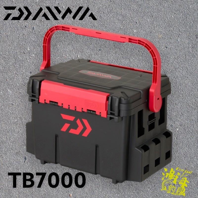 中壢鴻海釣具《DAIWA》TACKLE BOX TB9000 TB7000 TB5000 紅黑色 工具箱-細節圖4