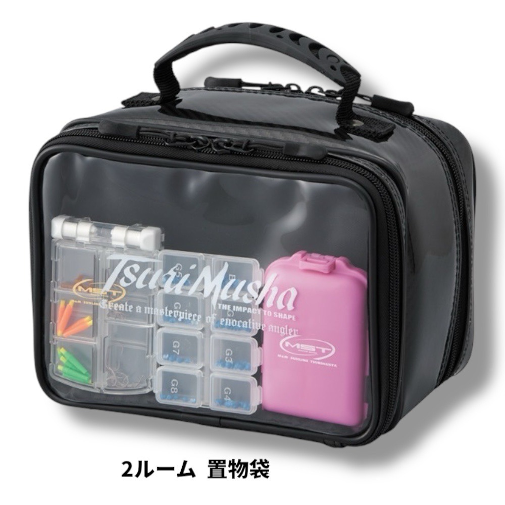 紅海釣具企業社【TSuriMusha】釣武者 マルチポーチ 置物袋 零件收納袋 阿波袋 雙層收納袋-規格圖6