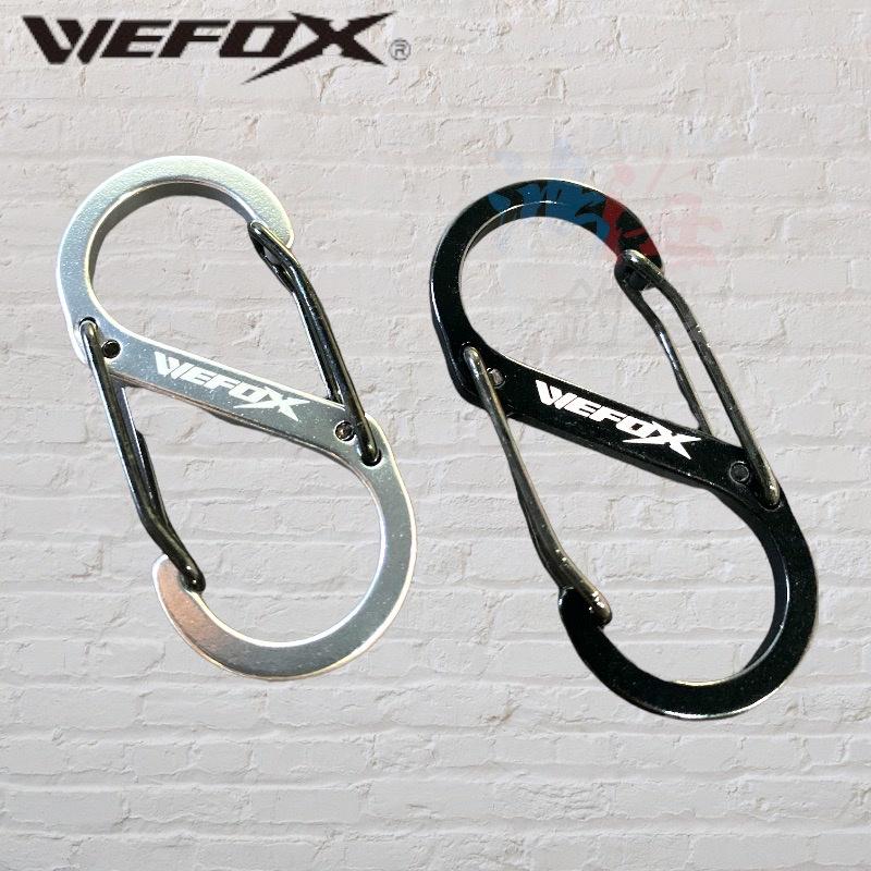 中壢鴻海釣具《WEFOX》S型掛扣(黑色/白色)-2入-細節圖2