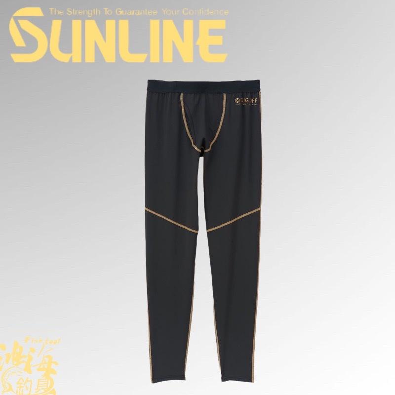 中壢鴻海釣具《SUNLINE》22 SUW-06201CW  黑/金冷感內搭衣 SUW-06202CW黑/金冷感內搭褲-細節圖6