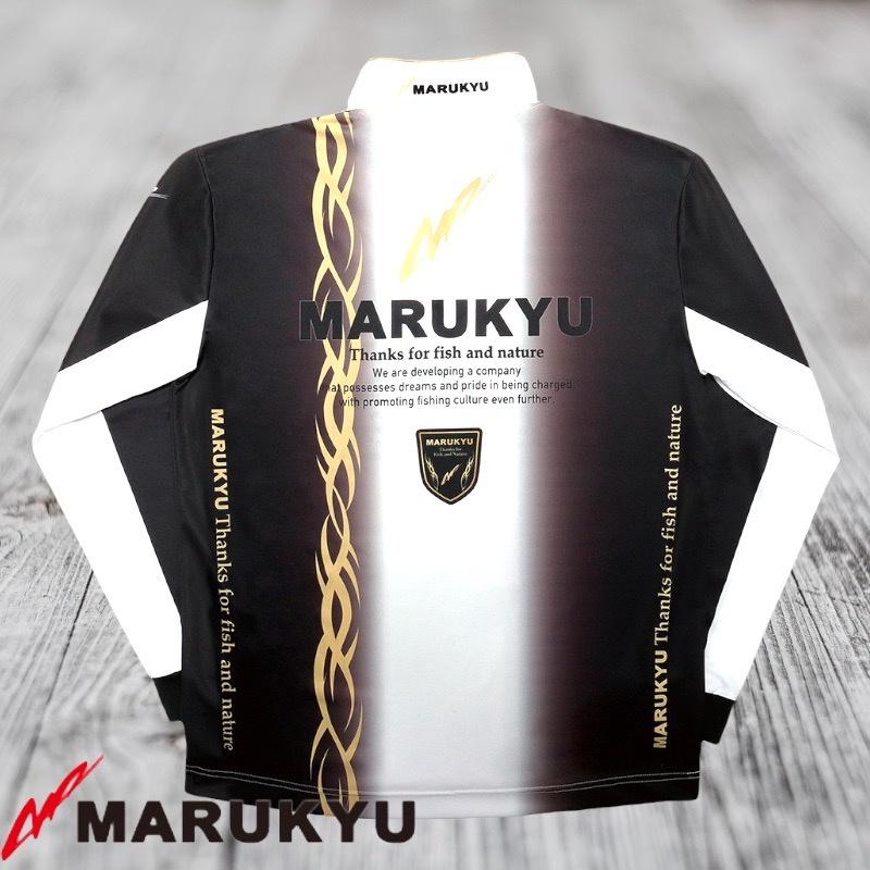 中壢鴻海釣具《MARUKYU》22新款  黑色/紅色吸水速乾長袖排汗衣-細節圖3