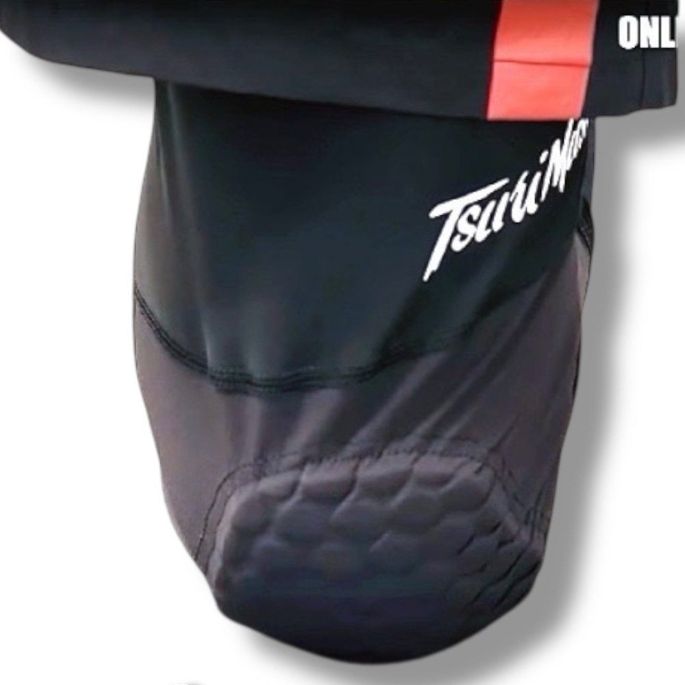 紅海釣具企業社【TSuriMusha】 釣武者 黑色Cordura 護膝緊身內搭褲-細節圖5