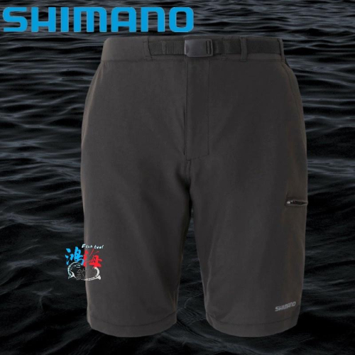 中壢鴻海釣具《SHIMANO》22 WP-002V 黑色防水透濕短褲