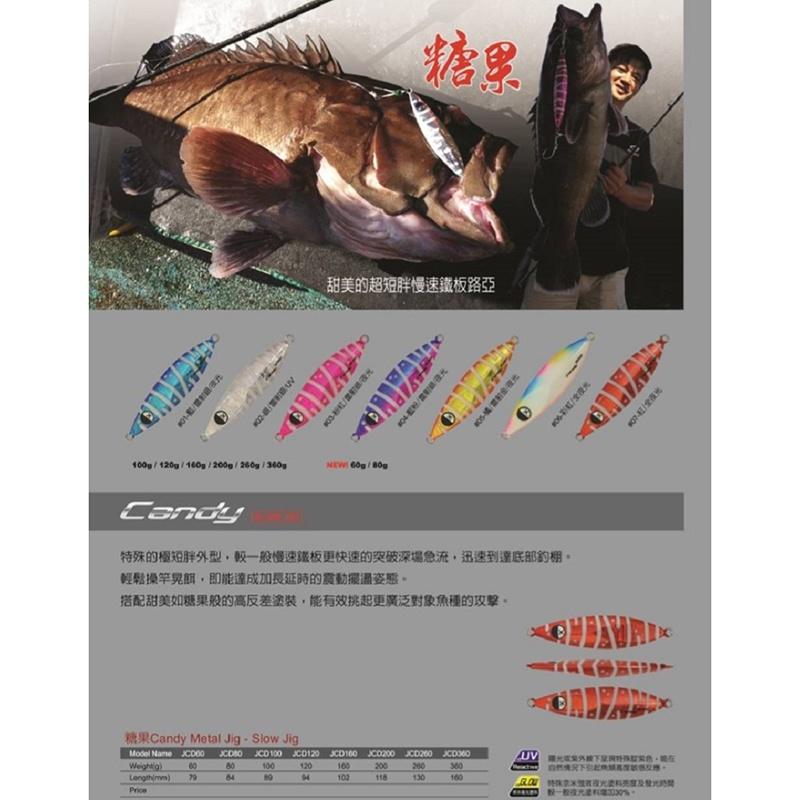 中壢鴻海釣具《JIGNESIS》Candy 糖果 極致慢速鐵板 360g-細節圖4