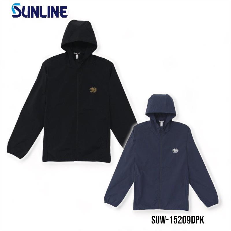 中壢鴻海釣具《SUNLINE》SUW-15209DPK DRY 刺繡獅子涼感全開式彈力連帽衫-細節圖2