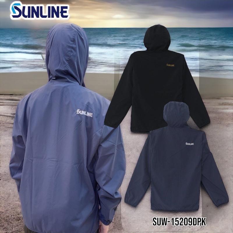 中壢鴻海釣具《SUNLINE》SUW-15209DPK DRY 刺繡獅子涼感全開式彈力連帽衫-細節圖3