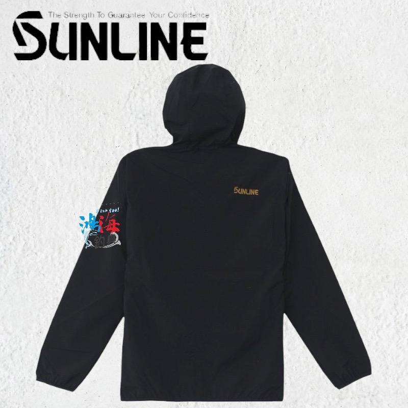 中壢鴻海釣具《SUNLINE》SUW-15209DPK DRY 刺繡獅子涼感全開式彈力連帽衫-細節圖4