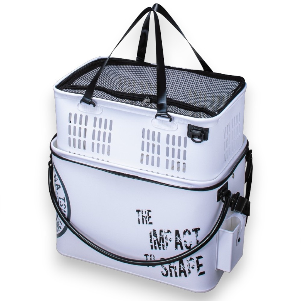 中壢紅海釣具【TSuriMusha】釣武者 ウニバッカン インナーケース付 50#白色活魚桶 (22年款)-細節圖3