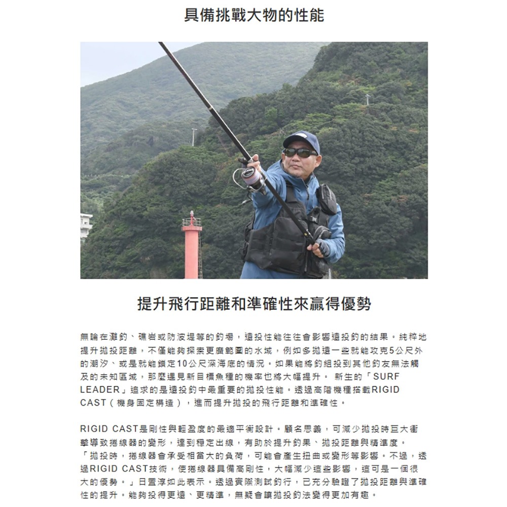 中壢鴻海釣具【SHIMANO】SURF LEADER 35 遠投捲線器 (25年款)-細節圖5