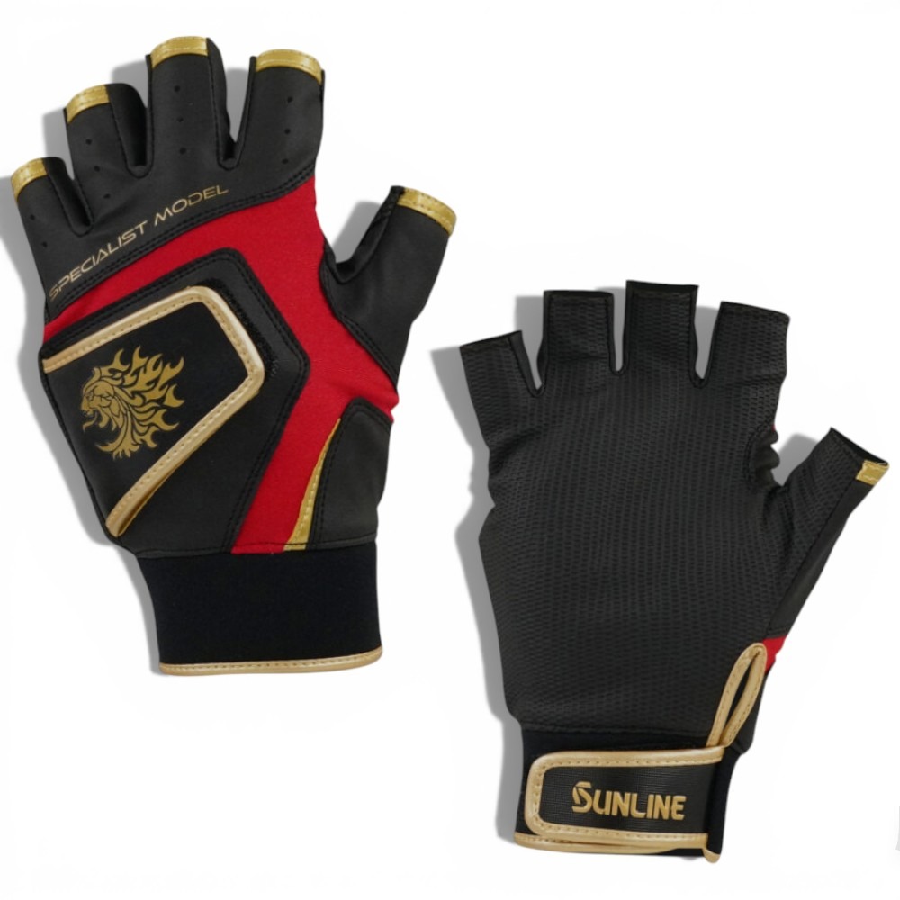中壢紅海釣具【SUNLINE】SUG-201 金獅5指釣魚手套 (25年秋冬款)-規格圖9