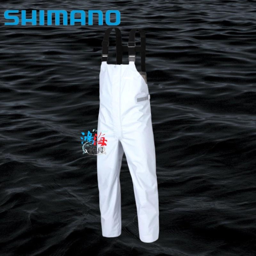 中壢鴻海釣具《SHIMANO》22 RA-302V 炭灰色船釣防水吊帶褲