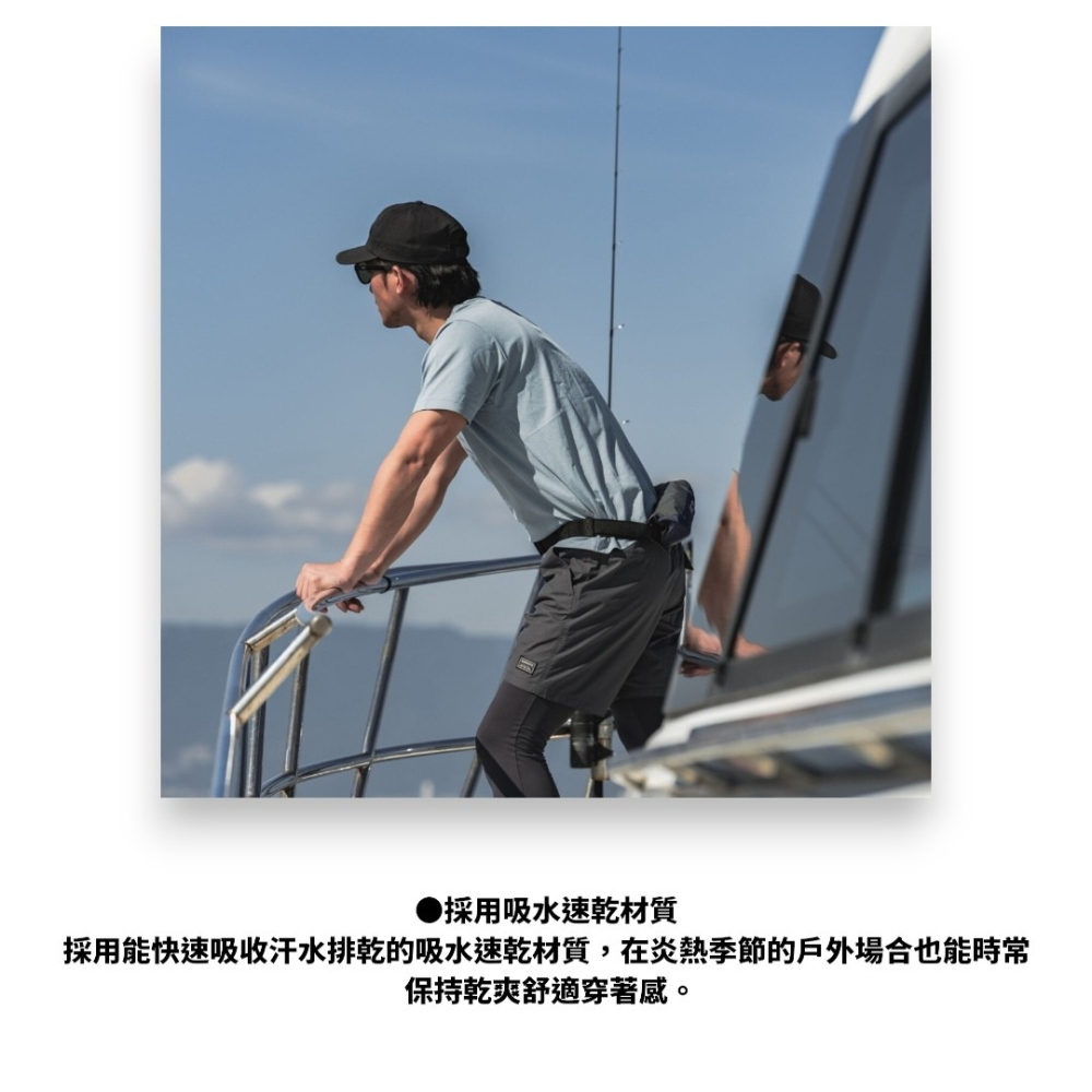 中壢紅海釣具【SHIMANO】SH-041Z 速乾短袖網眼T恤 26年春夏款 炭灰色 透氣排汗 抗UV 防曬 釣魚服-細節圖5
