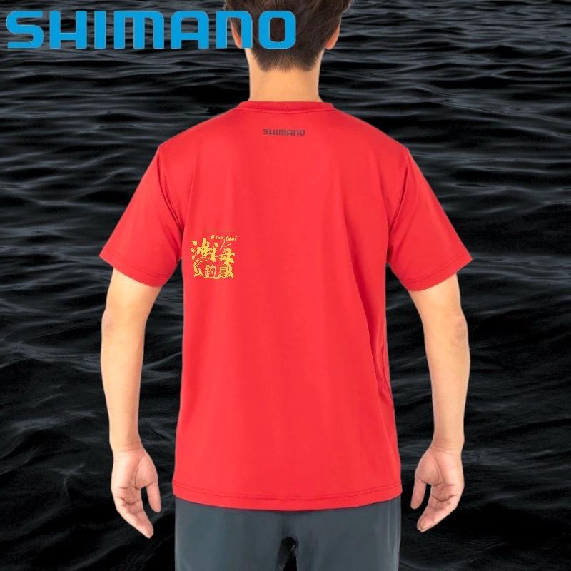 中壢鴻海釣具《SHIMANO》22 SH-005V 速乾彩繪釣魚T恤-細節圖7