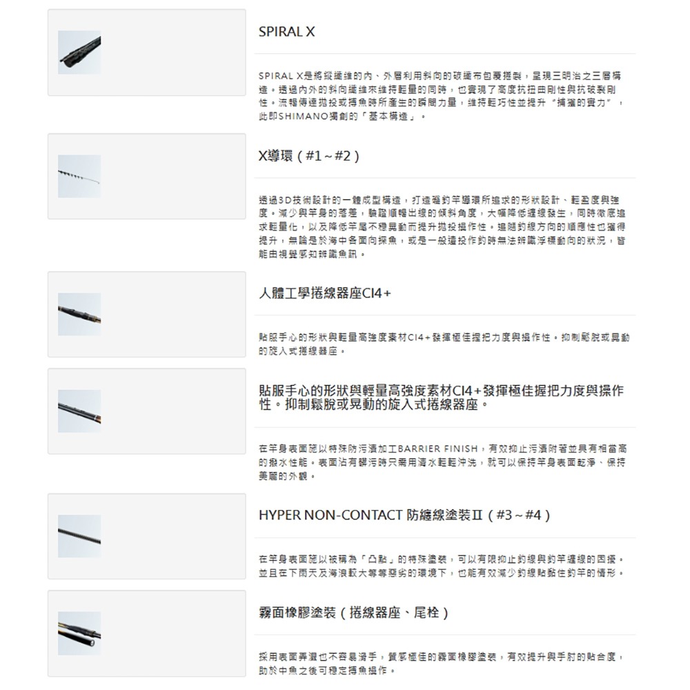 紅海釣具企業社【SHIMANO】 RAIARM  2.25-53 磯釣竿 磯。防波堤竿-細節圖9