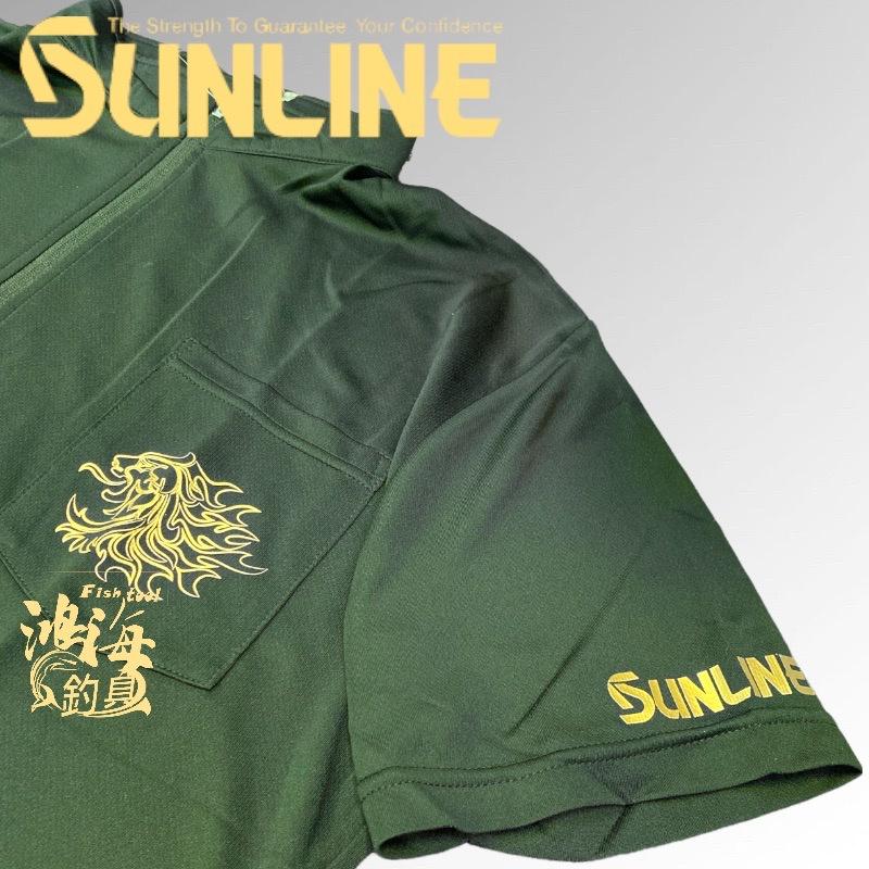 中壢鴻海釣具《SUNLINE》  22 SUW-04204CW 獅子圖案-防蚊加工吸水速乾短袖上衣-細節圖4