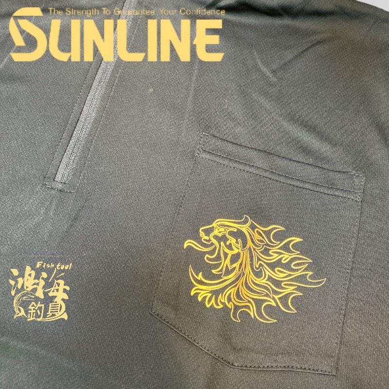 中壢鴻海釣具《SUNLINE》  22 SUW-04204CW 獅子圖案-防蚊加工吸水速乾短袖上衣-細節圖5