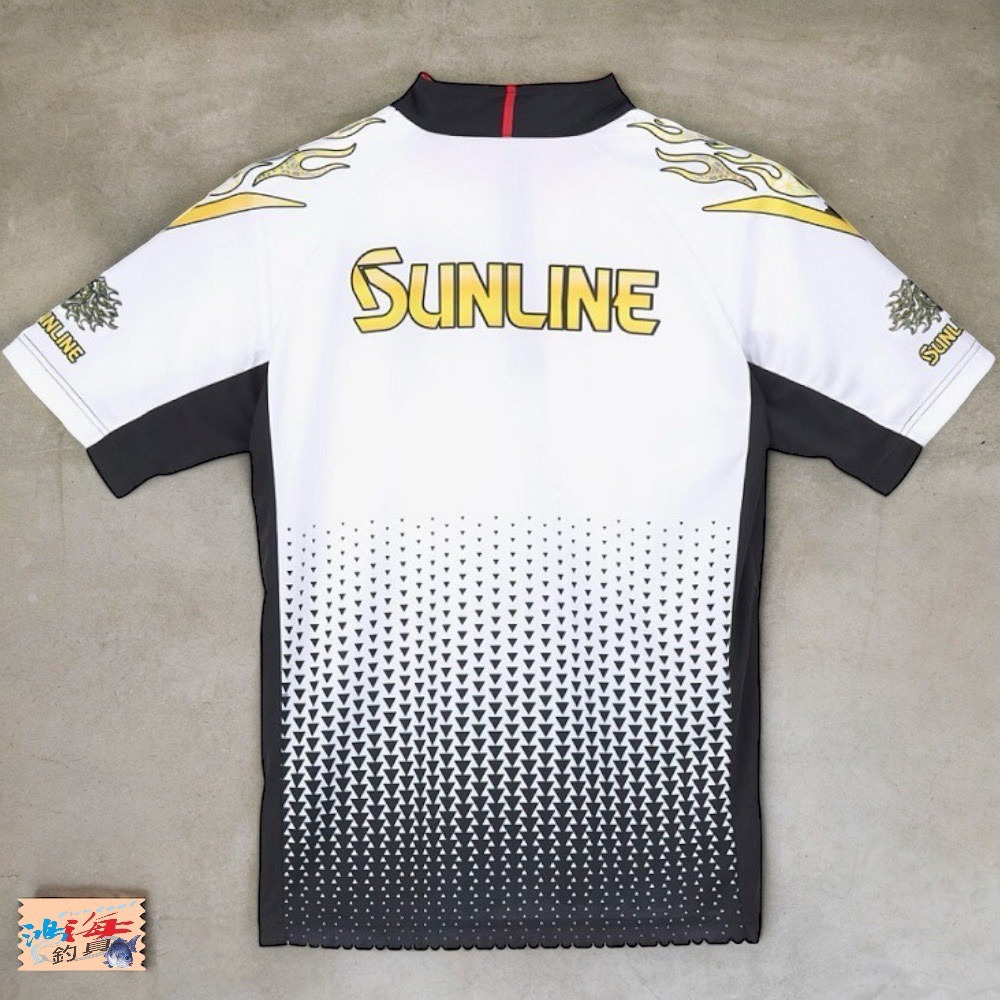 (中壢鴻海釣具) 《SUNLINE》22 SUW-04202CW 吸水速乾半拉鍊式短袖釣魚衫-細節圖4