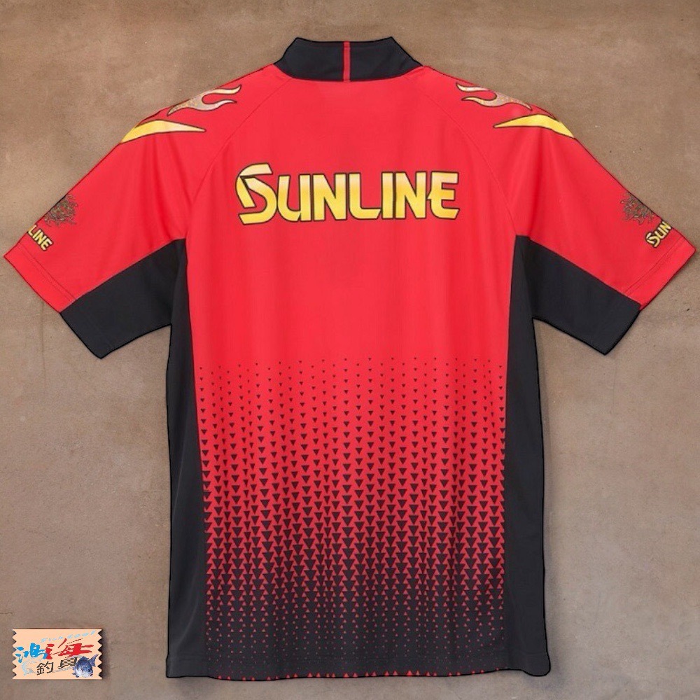 (中壢鴻海釣具) 《SUNLINE》22 SUW-04202CW 吸水速乾半拉鍊式短袖釣魚衫-細節圖7