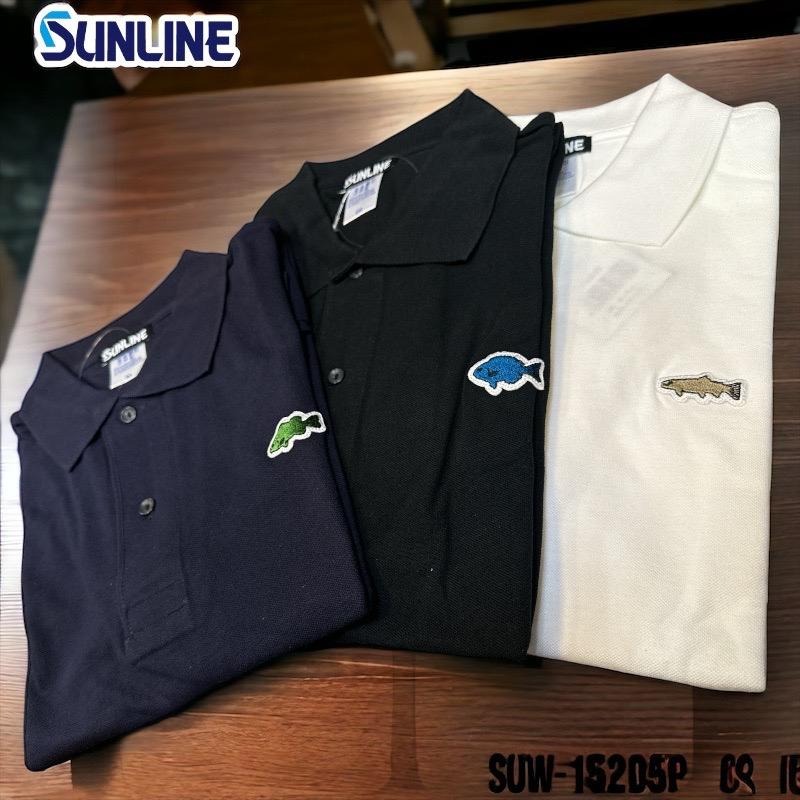 中壢鴻海釣具《SUNLINE》 SUW-15205P 魚型刺繡 短袖Polo 衫-細節圖4