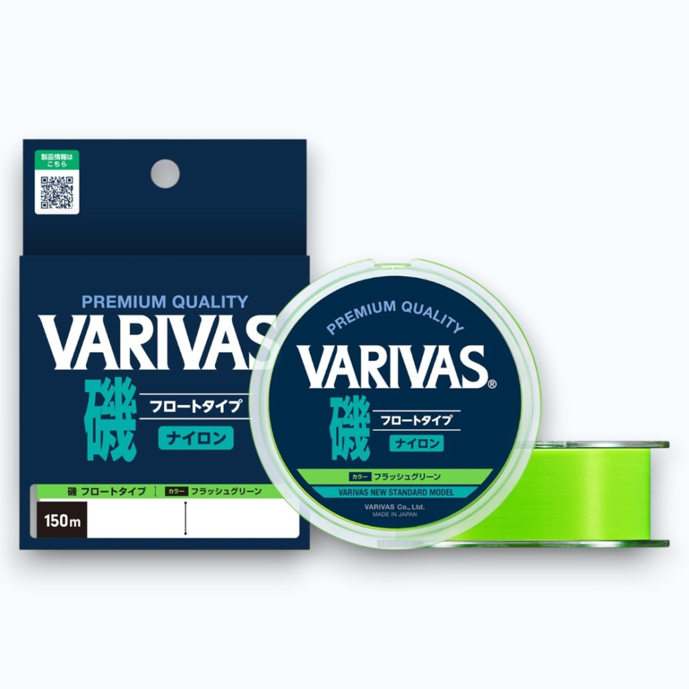 中壢鴻海釣具【VARIVAS】VARIVAS磯 PREMIUM QUALITY 磯釣母線 橘色/綠色 150M-細節圖3