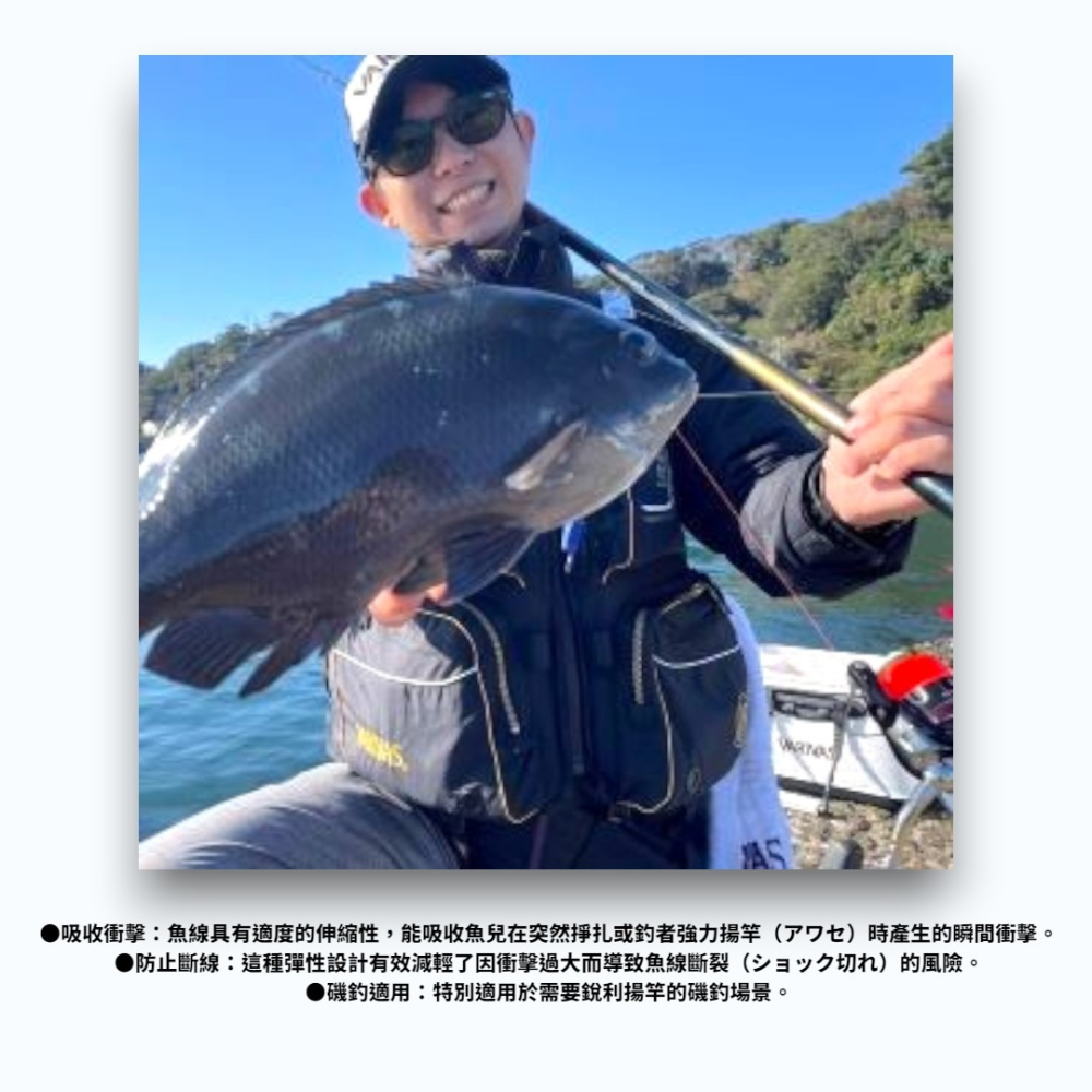 中壢鴻海釣具【VARIVAS】VARIVAS磯 PREMIUM QUALITY 磯釣母線 橘色/綠色 150M-細節圖8