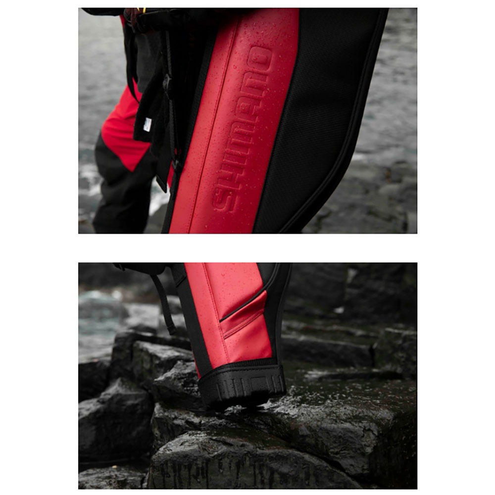 紅海釣具企業社【SHIMANO】BR-421V 黑色 紅色釣竿袋 釣魚竿袋 多功能竿袋-細節圖3